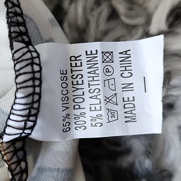 BY SWAN PARIS WOMEN DRESS SIZE S COLOR BLACK -WHITE- BROWN - Picture 11 of 11